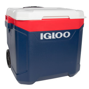 Igloo Latitude 60 Wheeled Cooler - Blue/Red