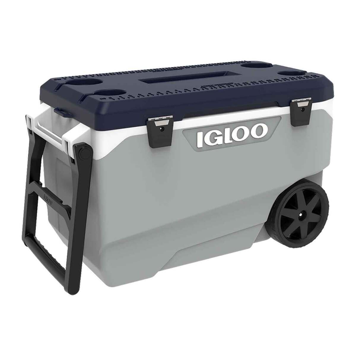 Igloo Maxcold Latitude 90 Roller Cooler - Ash Gray - Ash Gray Igloo Maxcold Latitude 90 Roller Cooler - Ash Gray - Ash Gray