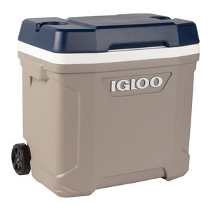 Igloo Latitude 30 Quart Roller Cooler - Sand/Blue