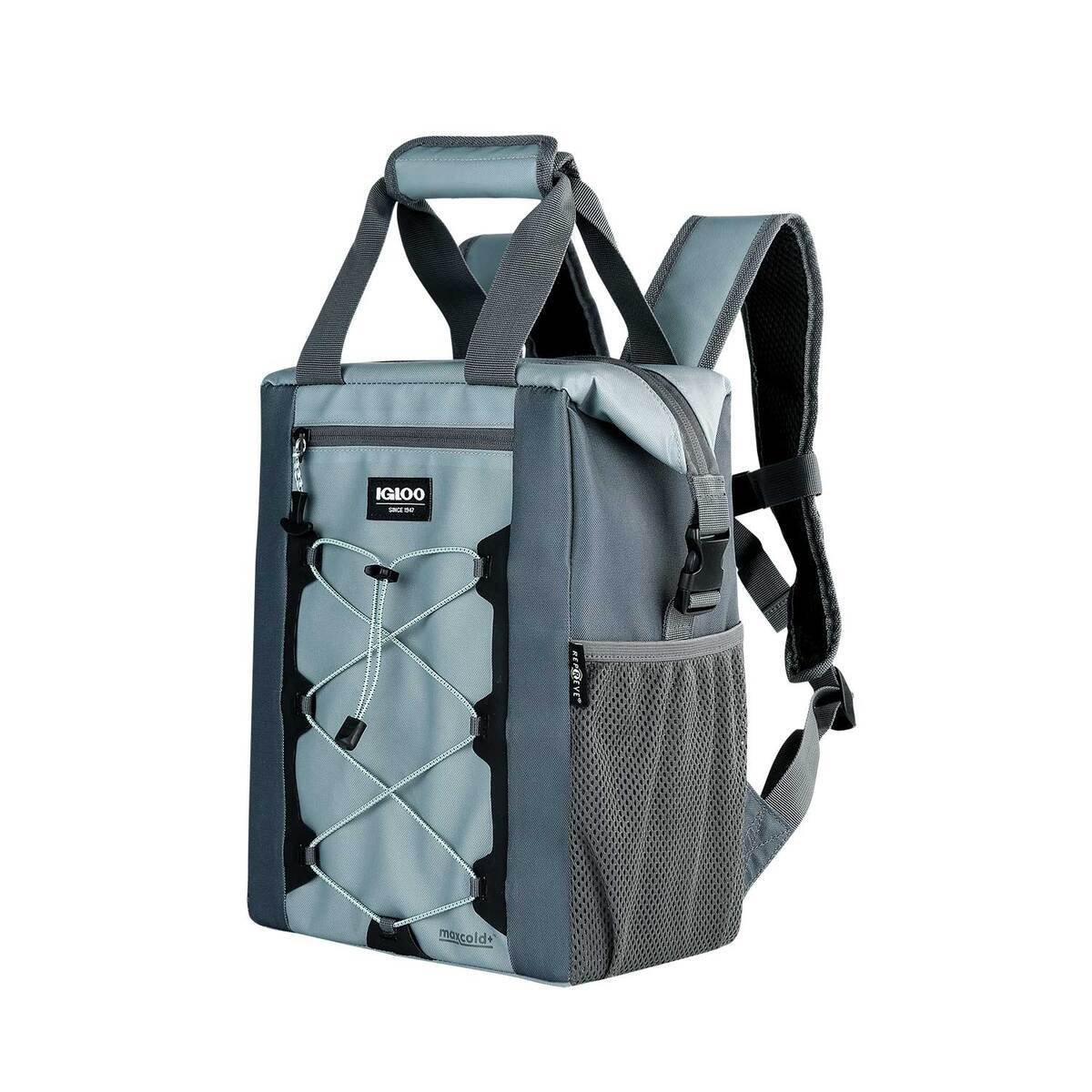 Igloo Core Gray & Black 24-Can Cooler Backpack