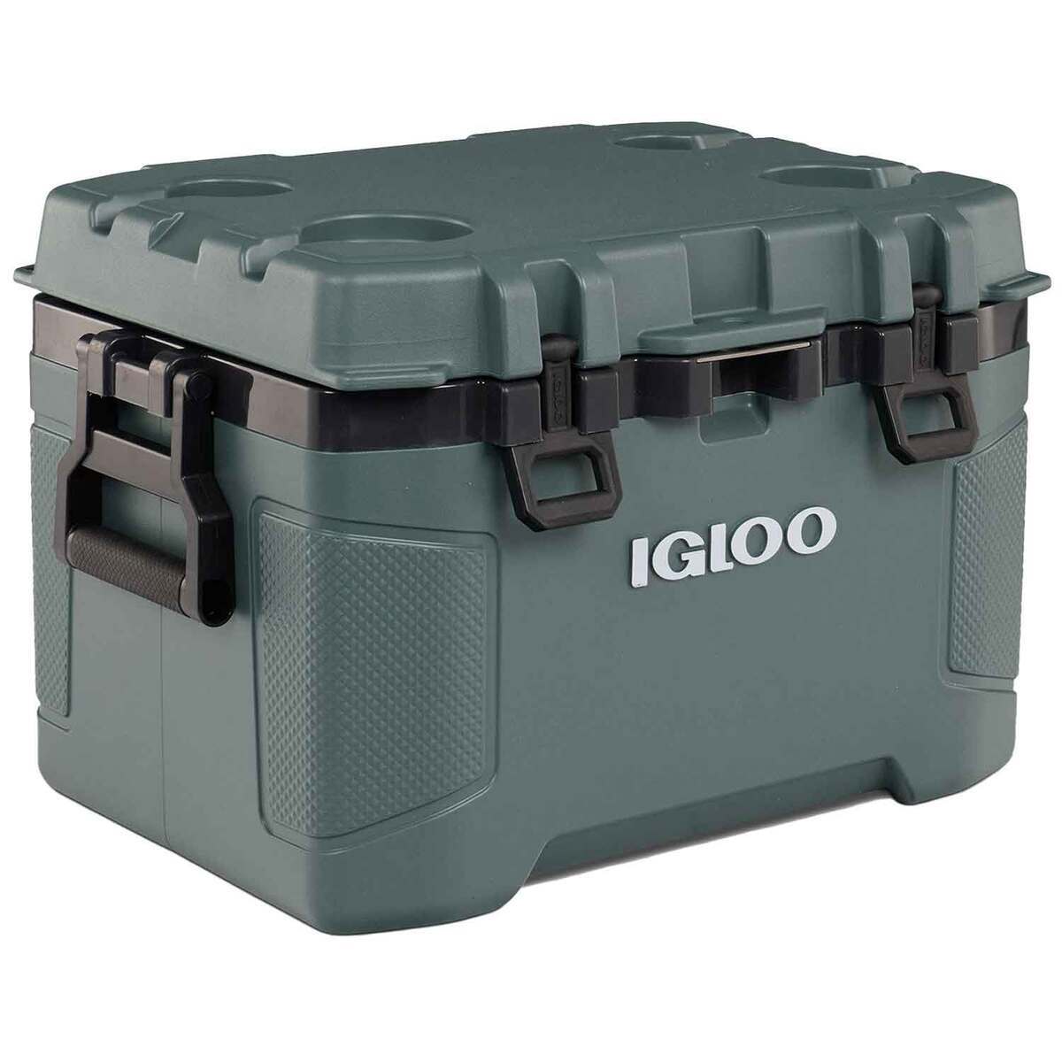 igloo cooler with fishing rod holder Engel RH-T Tan The side handles feature a reinforced crossbar and textured grips for a secure hold and comfortable carry Igloo 70 Qt Trailmate Journey