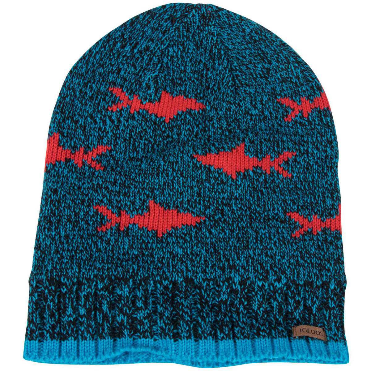Igloos Boys' Slouch Sharks Beanie - Blue - Blue One Size Fits Most Igloos Boys' Slouch Sharks Beanie - Blue - Blue One Size Fits Most