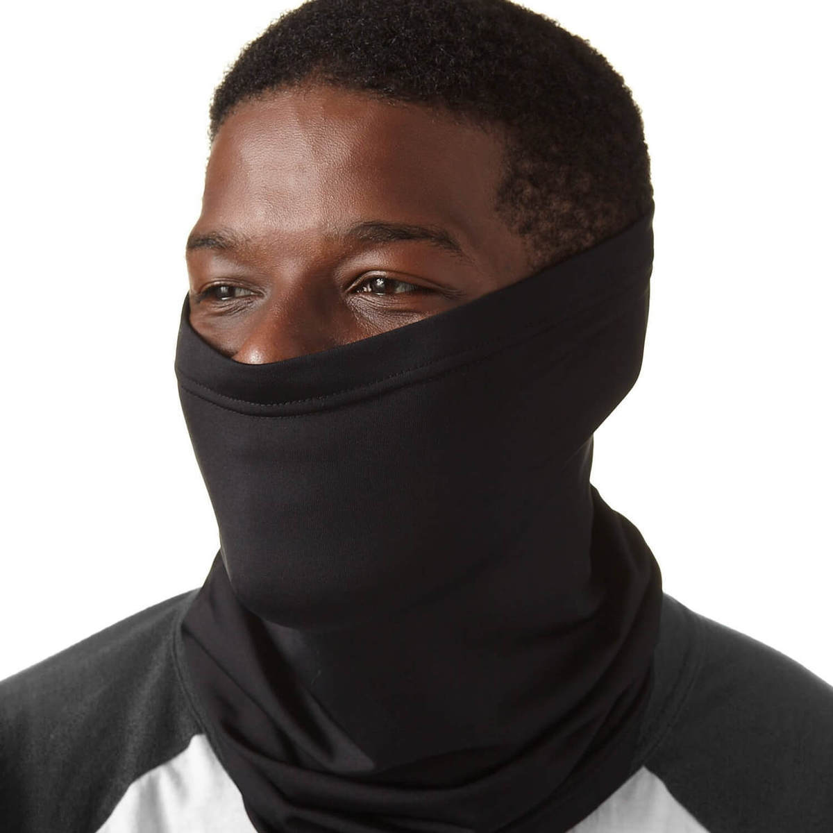 Igloos Men's Stretch Neck Gaiter - Black - Black One Size Fits Most ...