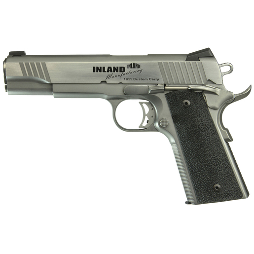 Inland 1911 Custom Carry 45 Auto (ACP) 5in Stainless Pistol - 7+1 Rounds - Fullsize image