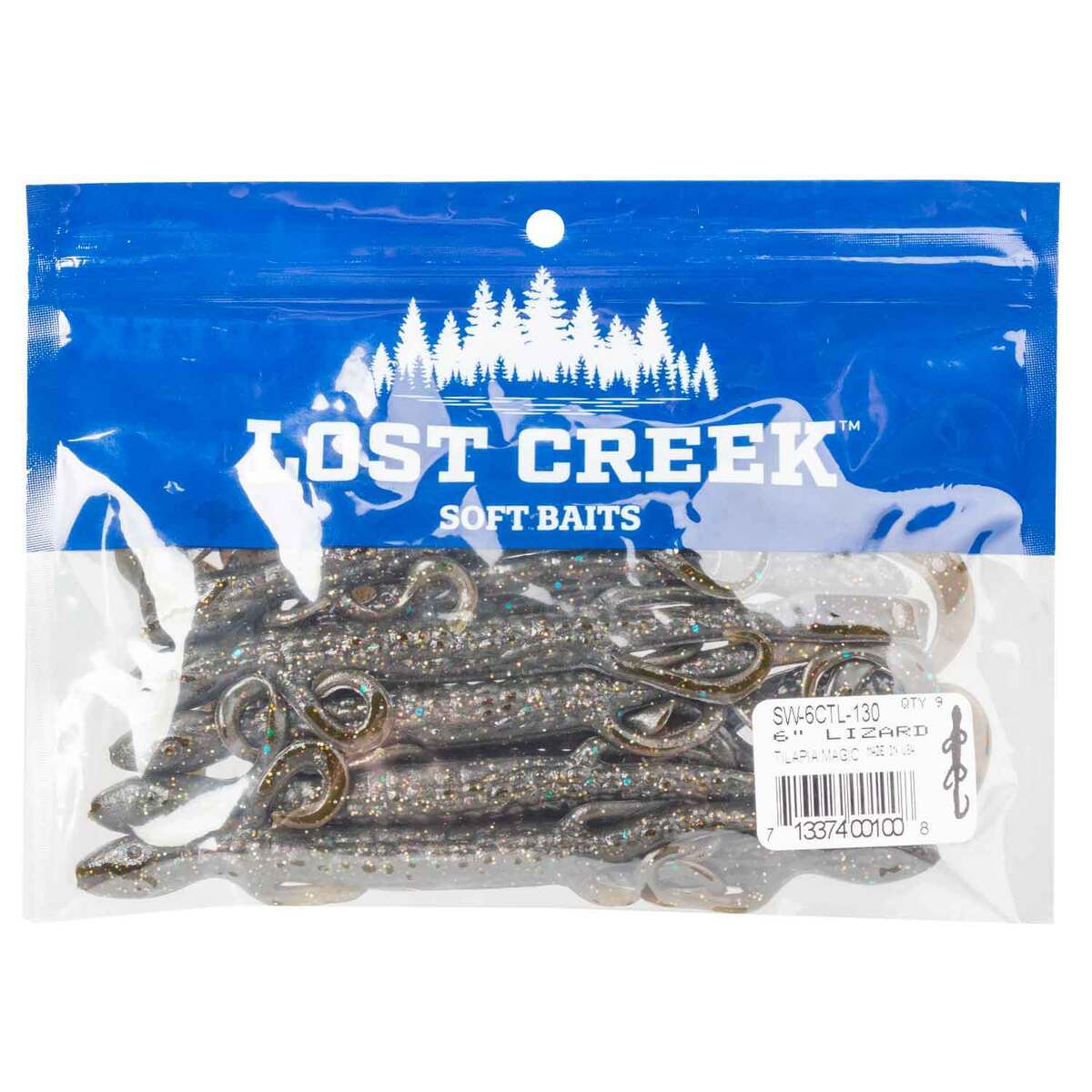 Soft Lizards Lost Creek Lizard Soft Baits - 9 Pack | Sportsman's Warehouse