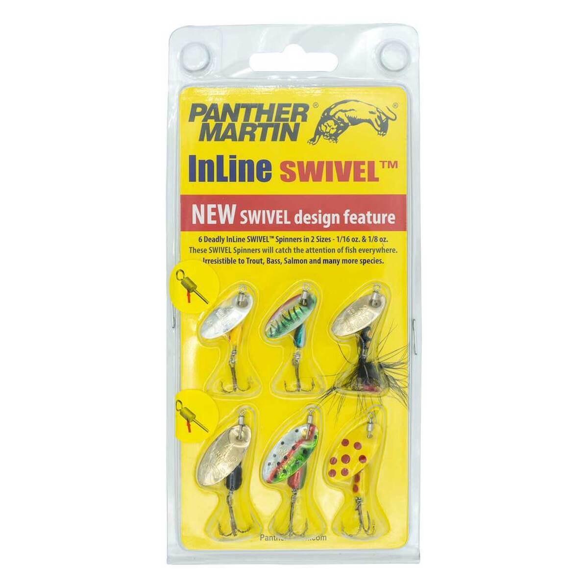 best swivals for trout fishing lures 4Pcs Funny Set, Topwater Fish Lure with Trebles Hooks Fishing Spoons with Tackle Box and 4 Pcs Swivel Duo Lock Snaps Freshwater and Saltwater : Sports Genuine Gold/Silver blades What Snap Swivel Should You
