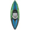 Intex Challenger K1 1 Person Inflatable Kayak - Black/Green/Blue