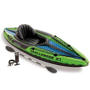 Intex Challenger K1 Single Person Inflatable Kayak