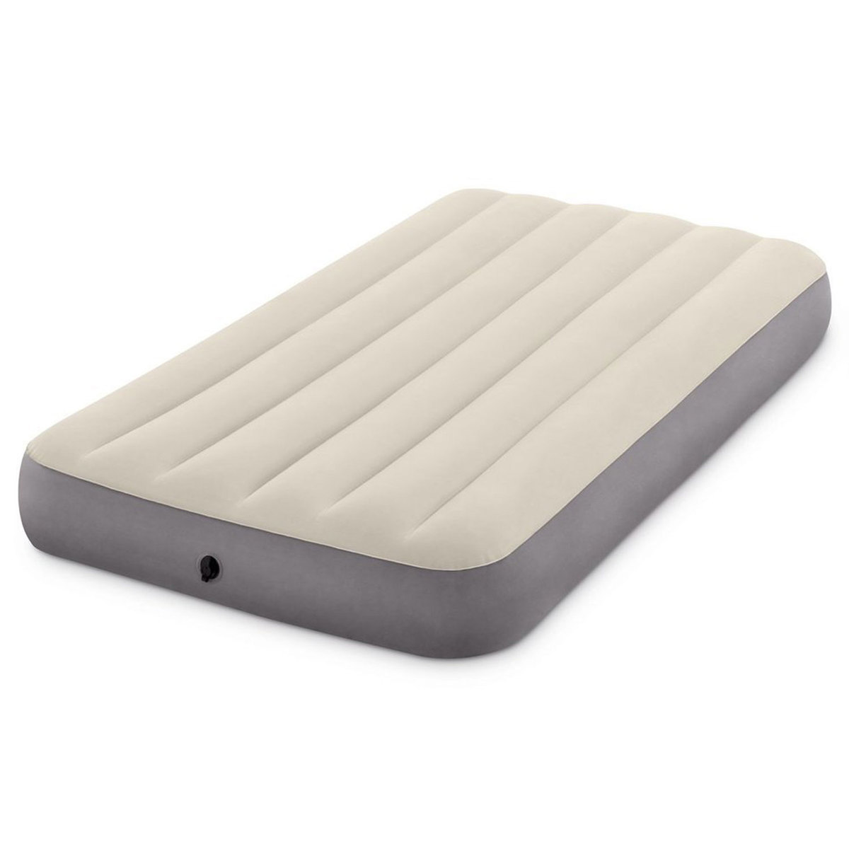 Intex Dura-Beam Single High Airbed - Twin - Grey Twin Intex Dura-Beam Single High Airbed - Twin - Grey Twin