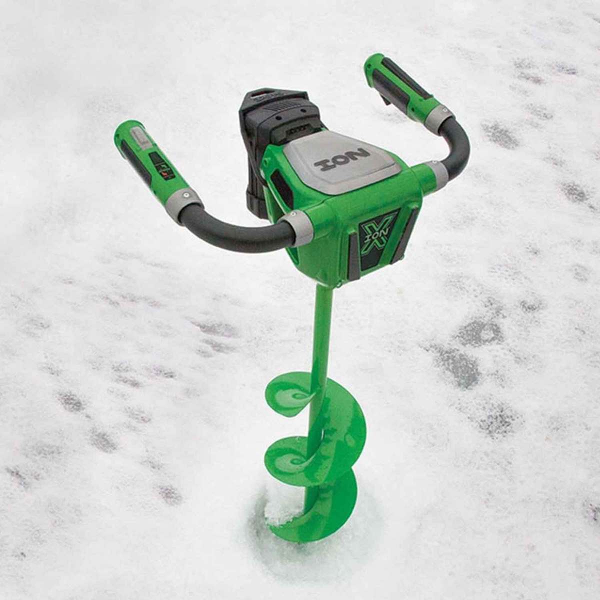 ION X 5AH Electric Power Ice Fishing Auger - 8in ION X 5AH Electric Power Ice Fishing Auger - 8in