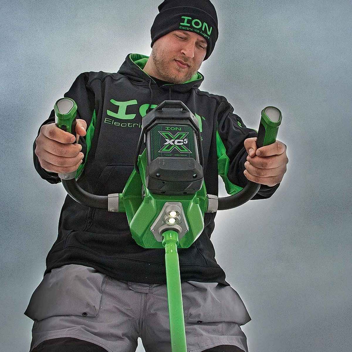 ION X 5AH Electric Power Ice Fishing Auger - 8in ION X 5AH Electric Power Ice Fishing Auger - 8in