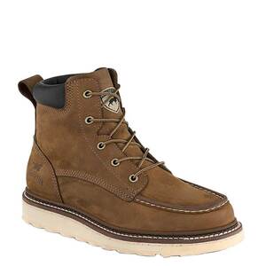 Irish Setter Men's Ashby Soft Toe 6in Work Boots - Light Brown - Size 14 D