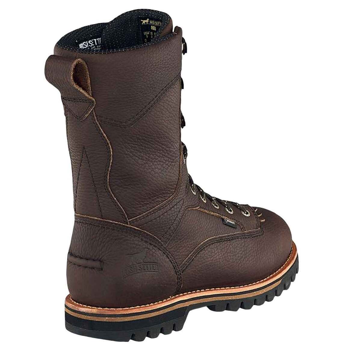 Irish Setter Men's Elk Tracker 12in Insulated Waterproof Hunting Boots - Brown - Size 8.5 EE - Brown 8.5 Irish Setter Men's Elk Tracker 12in Insulated Waterproof Hunting Boots - Brown - Size 8.5 EE - Brown 8.5