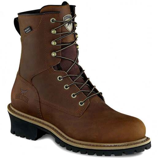 Irish Setter Men's Mesabi Logger Steel Toe Work Boots - Brown 8