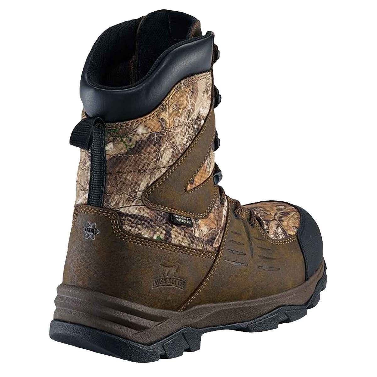 Irish Setter Men's Realtree Edge Terrain Waterproof Leather Insulated Hunting Boots Irish Setter Men's Realtree Edge Terrain Waterproof Leather Insulated Hunting Boots