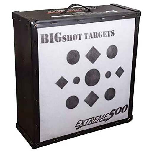 BIGshot Iron Man 24in Extreme 500 High Kinetic Energy Crossbow Block Target – Black 24in x 25in