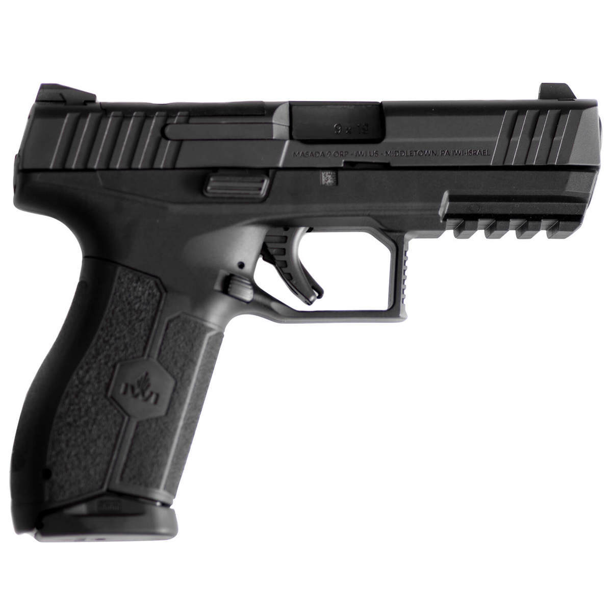 IWI Masada 9mm Luger 4.1in Black Pistol - 17+1 Rounds - Black IWI Masada 9mm Luger 4.1in Black Pistol - 17+1 Rounds - Black