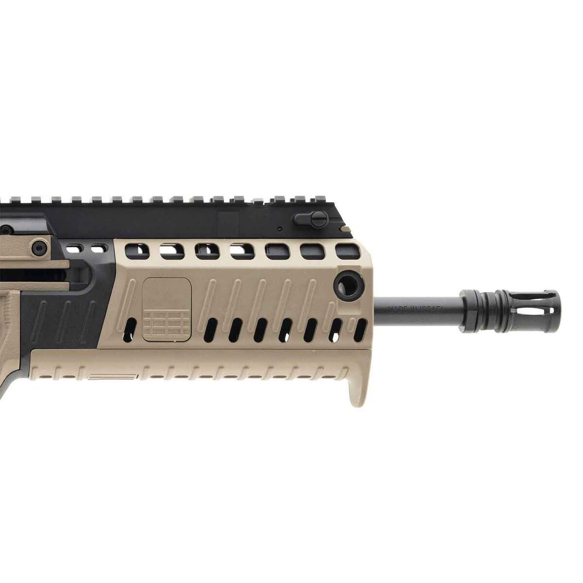 IWI Tavor 5.56mm NATO 18.5in Flat Dark Earth Semi Automatic Modern Sporting Rifle - 30+1 Rounds - Tan IWI Tavor 5.56mm NATO 18.5in Flat Dark Earth Semi Automatic Modern Sporting Rifle - 30+1 Rounds - Tan
