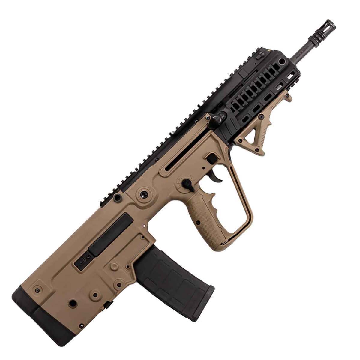 IWI Tavor 7.62mm NATO 16.5in Flat Dark Earth Semi Automatic Modern Sporting Rifle - 10+1 Rounds - Tan IWI Tavor 7.62mm NATO 16.5in Flat Dark Earth Semi Automatic Modern Sporting Rifle - 10+1 Rounds - Tan