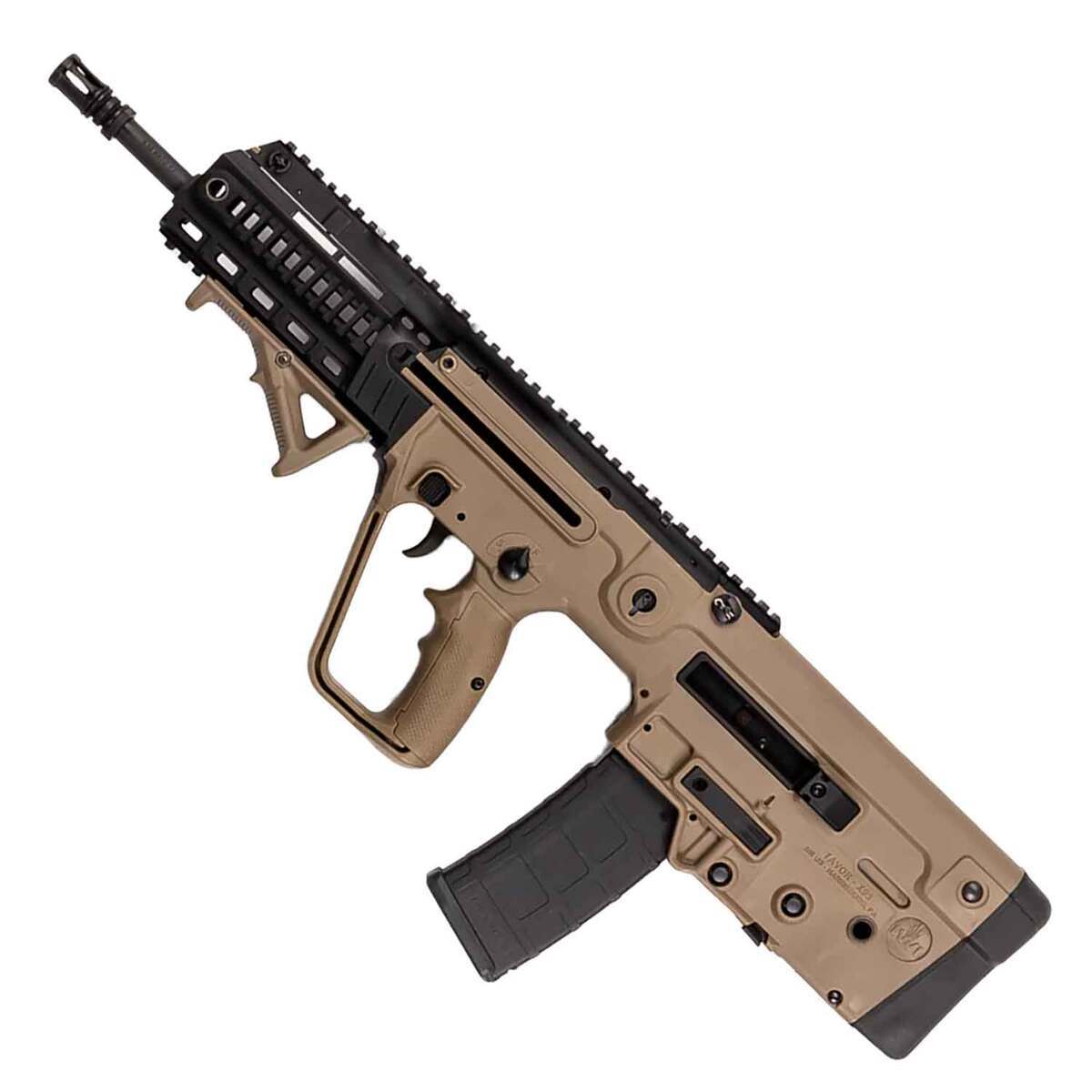 IWI Tavor 7.62mm NATO 16.5in Flat Dark Earth Semi Automatic Modern Sporting Rifle - 10+1 Rounds - Tan IWI Tavor 7.62mm NATO 16.5in Flat Dark Earth Semi Automatic Modern Sporting Rifle - 10+1 Rounds - Tan