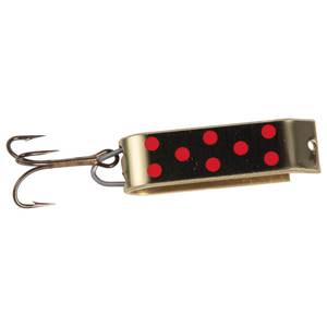 Jakes Lil Jake Spin-A-Lure Casting Spoon - Gold w/Red Dots, 1/6oz