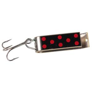 Jakes Lil Jake Spin-A-Lure Casting Spoon - Silver w/Red Dots, 1/6oz