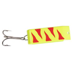 Jakes Spin-A-Lure Casting Spoon - Neo Yellow w/Red, 2/3oz