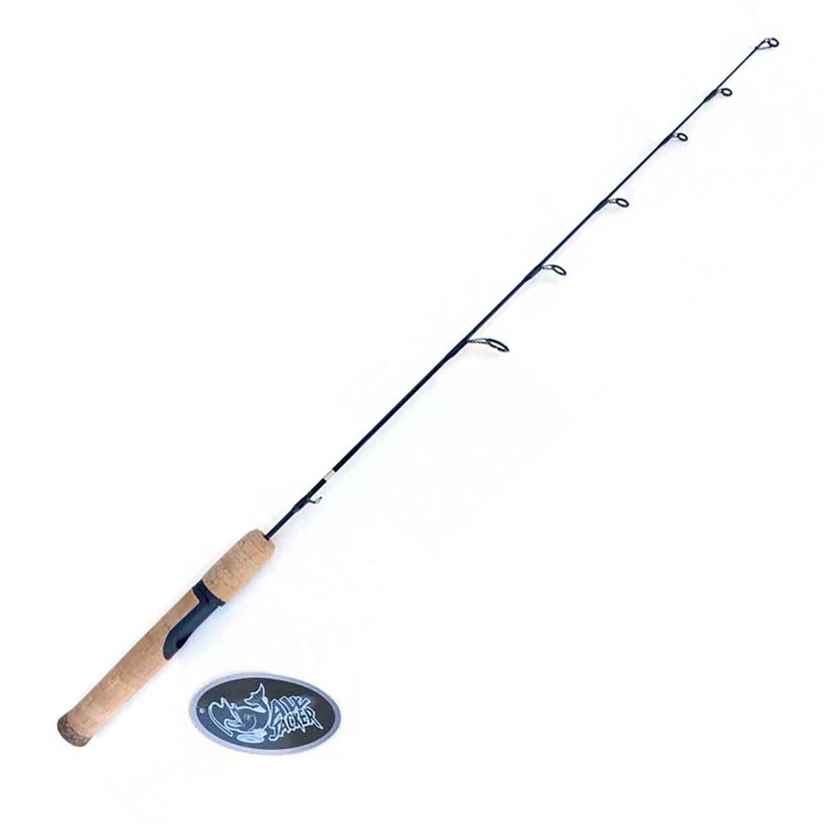 Ice Fishing Rod Tip Up And Spoon Net, Folding Wooden Fishing