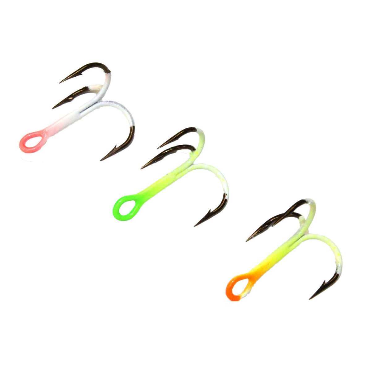 JB Lures Assorted Glow Treble Hook Ice Fishing Lures JB Lures Assorted Glow Treble Hook Ice Fishing Lures