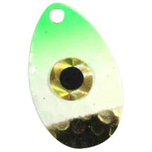 JB Lures Hot-Flash Spinner Rig 930 Series Lure Rig - Hammered Gold-Glow-Green, Sz 4 Hook/Sz 3 Blade, 42in