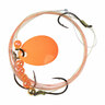 JB Lures Pro-Flash 3-Hook Harness 600 Series Harness - Fl. Orange, Sz 4, Sz 6, Sz 6 Hooks, 42in - Fl. Orange Sz 4, Sz 6, Sz 6 Hooks