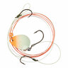 JB Lures Pro-Flash 3-Hook Harness 600 Series Harness - Glow & Orange, Sz 4, Sz 6, Sz 6 Hooks, 42in - Glow & Orange Sz 4, Sz 6, Sz 6 Hooks