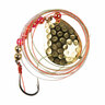 JB Lures Pro Flash Spinner Rig 200 Series Lure Rig - Hammered Gold, Sz 4 Hook/Sz 3 Blade, 42in - Hammered Gold Sz 4 Hook/Sz 3 Blade