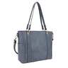 Jessie & James Austin Whipstitching Concealed Carry Lock and Key Tote - Blue - Blue