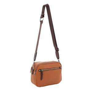 Jessie & James Beverly Compact Conceal Carry Crossbody Camera Bag - Cognac