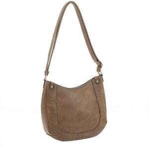 Jessie & James Emily Concealed Carry Crossbody with Whipstitch - Dark Taupe
