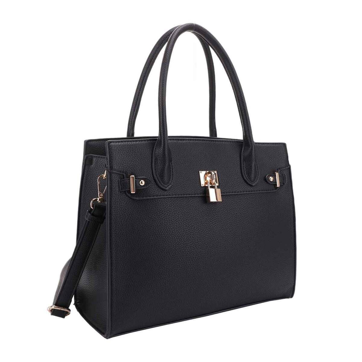 Jessie & James Evelyn Concealed Carry Lock and Key Satchel - Black - Black Jessie & James Evelyn Concealed Carry Lock and Key Satchel - Black - Black