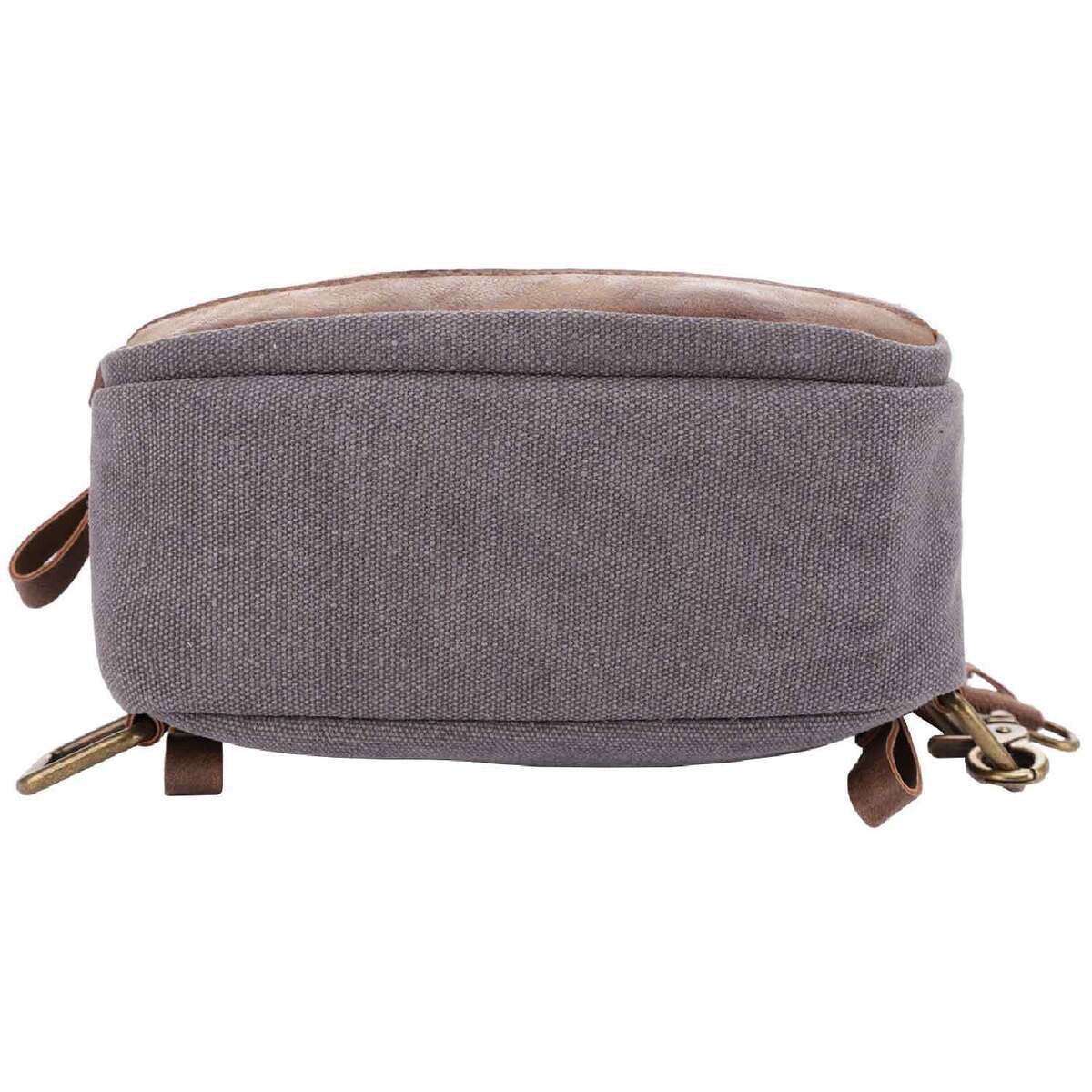 Jessie & James Glacier Canvas Sling Shoulder Concealed Backpack - Grey - Grey Jessie & James Glacier Canvas Sling Shoulder Concealed Backpack - Grey - Grey