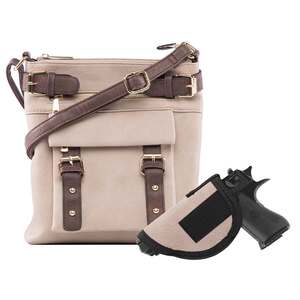 Jessie & James Hannah Concealed Carry Lock and Key Crossbody - Sand
