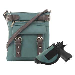 Jessie & James Hannah Concealed Carry Lock and Key Crossbody - Turquoise