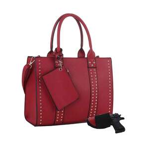 Jessie & James Kate Concealed Carry Lock and Key Satchel with Coin Pouch - Red