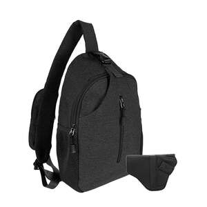 Jessie & James Kyle Minimalist Sling Shoulder Concealed Backpack - Black