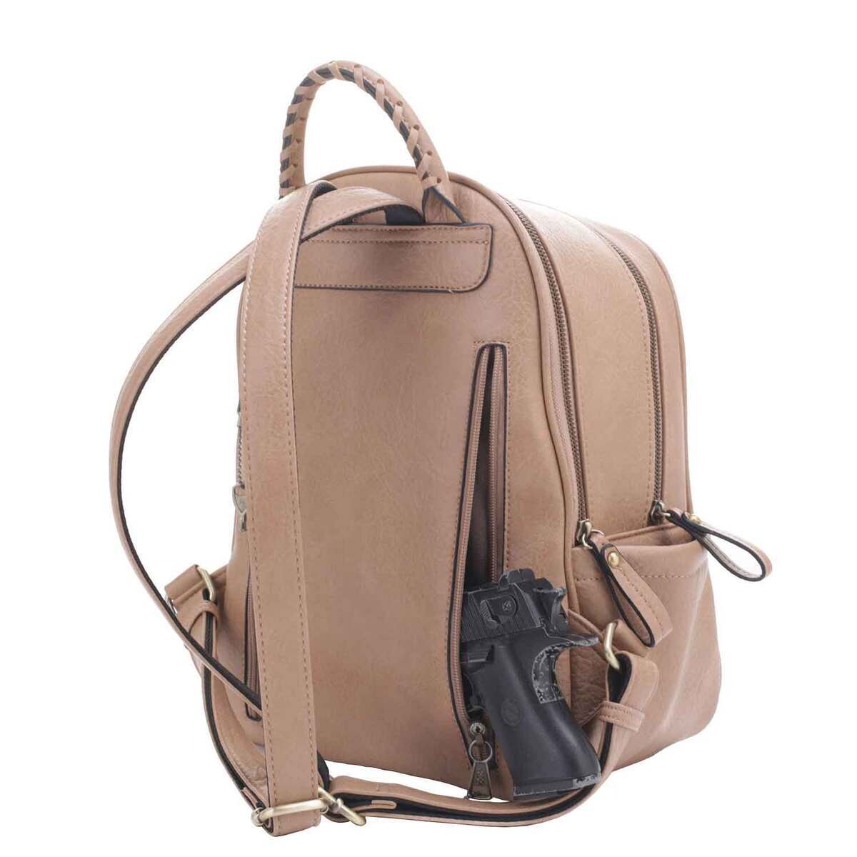 Jessie & James Madison Concealed Carry Backpack Purse - Taupe - Taupe Jessie & James Madison Concealed Carry Backpack Purse - Taupe - Taupe