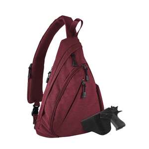 Jessie & James Peyton Sling Shoulder Concealed Carry Backpack - Red