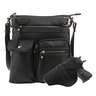 Jessie & James Shelby Concealed Carry Lock and Key Crossbody - Black - Black