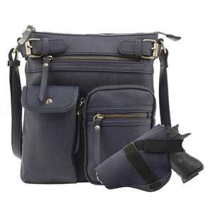 Jessie & James Shelby Concealed Carry Lock and Key Crossbody - Navy