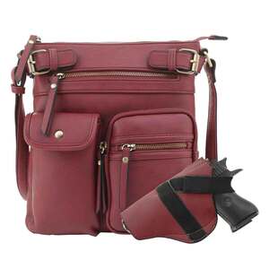 Jessie & James Shelby Concealed Carry Lock and Key Crossbody - Red