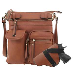 Jessie & James Shelby Concealed Carry Lock and Key Crossbody - Tan