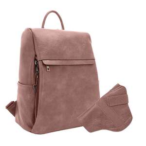 Jessie & James Sierra Concealed Carry Lock and Key Backpack Purse - Mauve