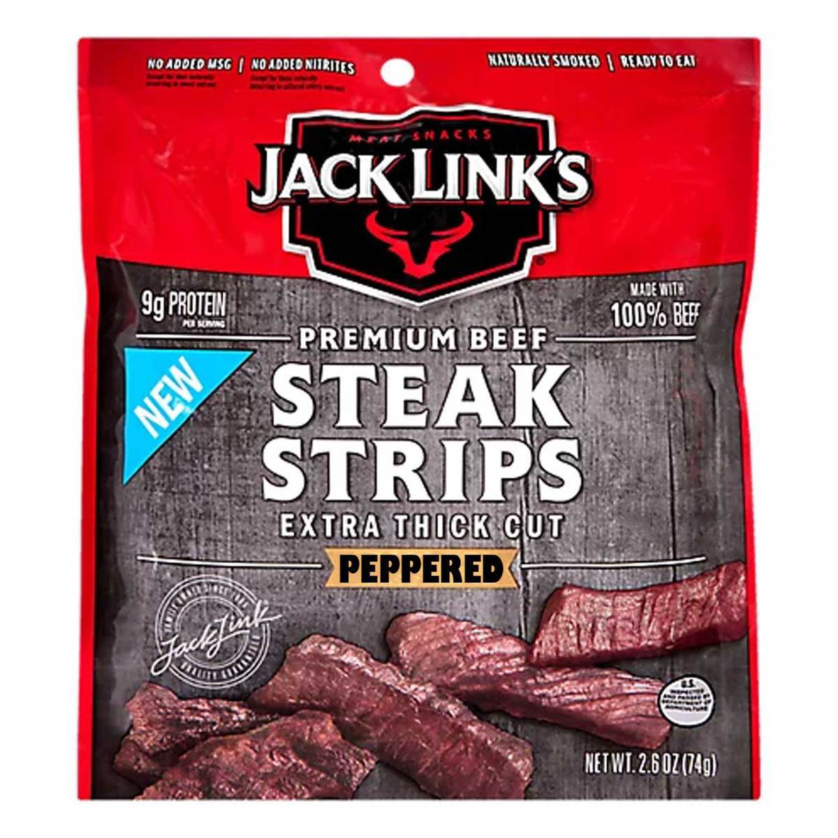 Jack Link's 2.6oz Peppered Steak Strips Jack Link's 2.6oz Peppered Steak Strips